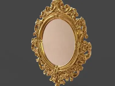 The Mirror gold ornate 3D model