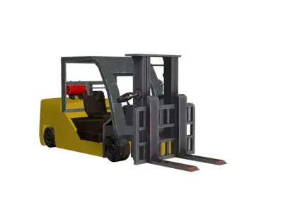 forklift Low-poly 3D model from CGTrader - Low-poly