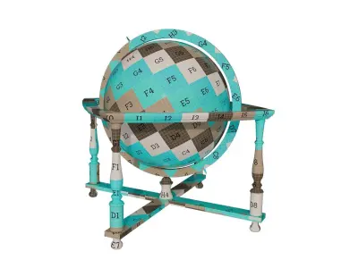 Vintage Globe 3D model