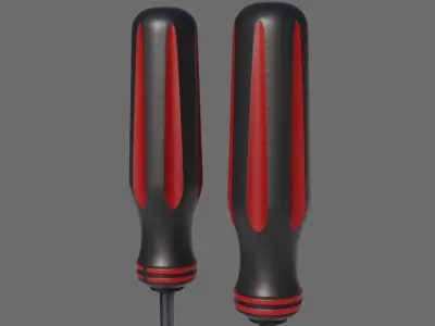 Pair of screwdrivers 3D model