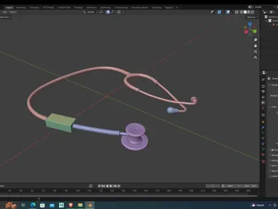 Stethoscope 3D Model for Games and Animation 3D model