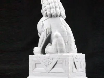 Stone Guardian Lions of the Forbidden City 3D model