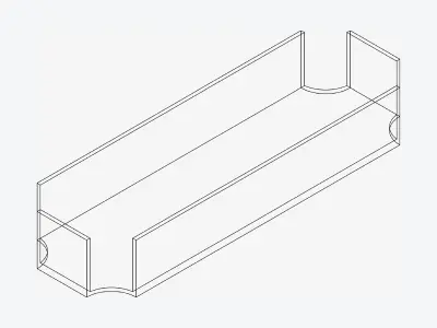 Furniture - Contemporary - Bond - Tray Small Low-poly 3D model