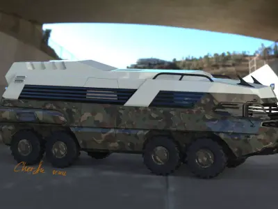 BTR CAMPER Free 3D model