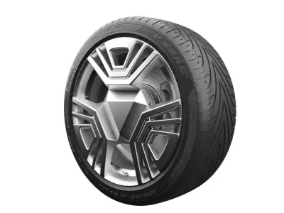 Realistic Tire 17 3D model