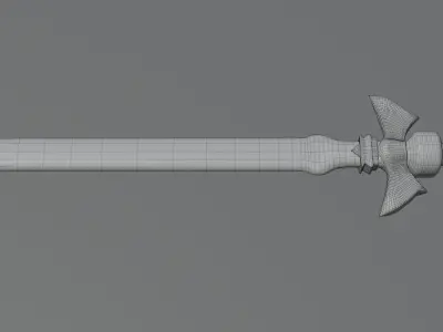 Realistic Sword legend of zelda Low-poly 3D model