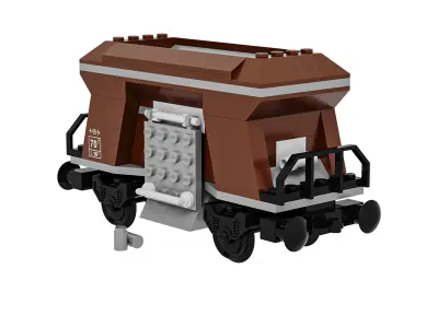 Train Lego Coal Hopper 3D model
