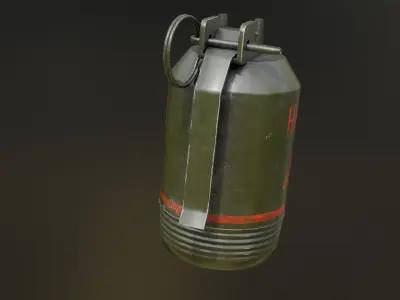 HE-1 Grenade Free low-poly 3D model