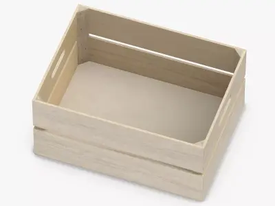 Wooden Crate 01 3D model