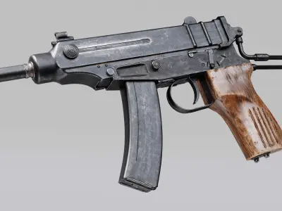 Skorpion vz 61 Low-poly 3D model