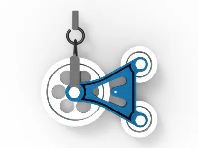 Pulley block 3D model