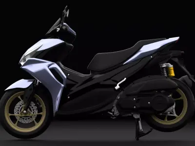 2020 - Yamaha All new Aerox 155 Connected 3D model