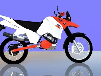 SUZUKI 750 DR Big Completed 3D model