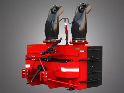 9600A Snow Blower Tractor Attachment 3D model
