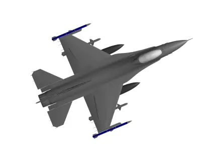 General Dynamics F-16 Fighting Falcon 3D model buy