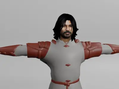 Dhanush rigged  Model 3D model