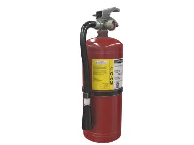 Fire Extinguisher Foam Low-poly 3D model