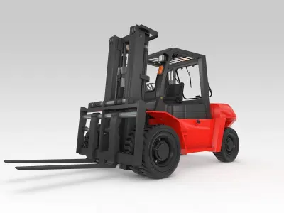 Forklift big 3D model