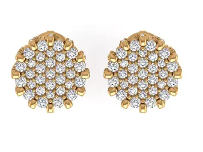 Antique Round Earing 3D print model