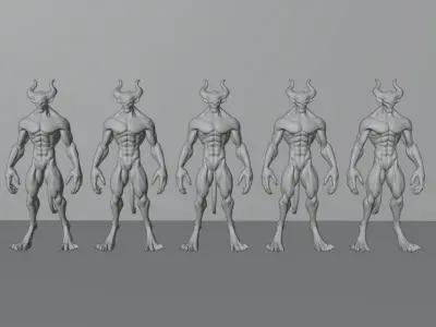 Energy Demon 3D Model Pack 3D model