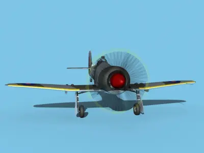 Hawker Tempest MKII V04 RAF 3D model