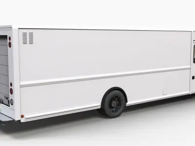 Freightliner step van Low-poly 3D model