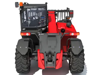  Hydraulic Telehandler Forklift 3D model