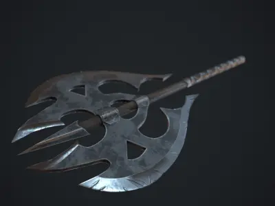 Axe Fantasy Game 3d model Low-poly 3D model Low-poly 3D model shop