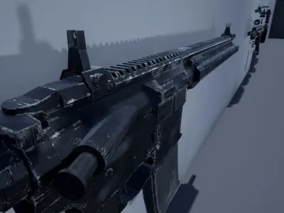 M4A1 Realistic LowPoly ar - rifle Free low-poly 3D model