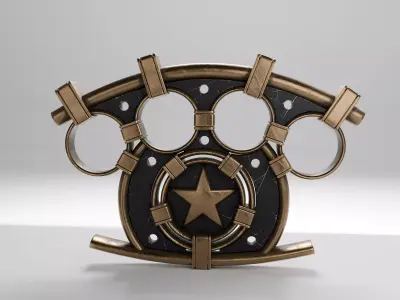Brass Knuckle  Low-poly 3D model
