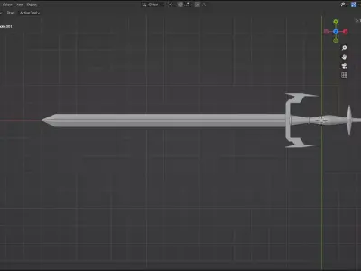 sword Free 3D model 4