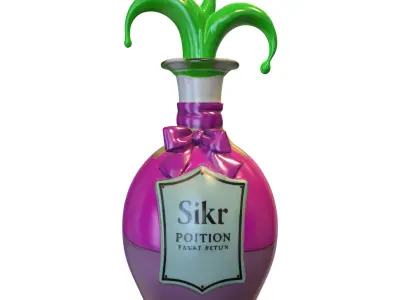 bottles creative Low-poly 3D model