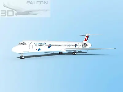 Falcon3D MD-80 Crossair 3D model