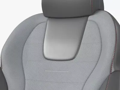 Modern Vehicle Seat With Arm Support 3D model