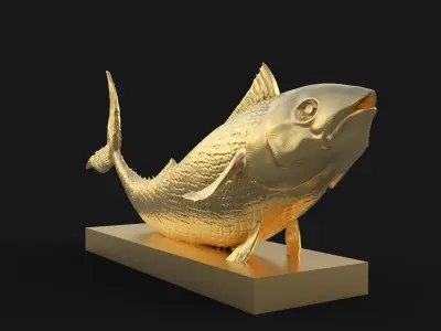 Fish 3d printable model 3D print model