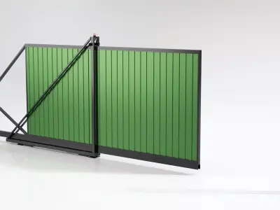 Sliding gates 3D model from CGTrader