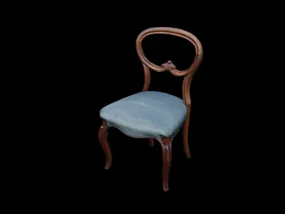 Antique Wooden Chair 3D model purchase