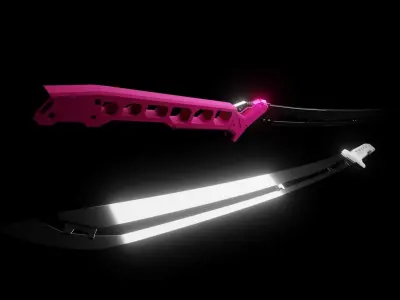 Cyberpunk Katana Premium Edition 3D model