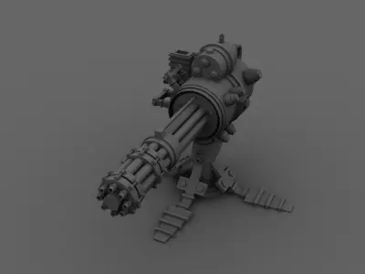Machingun1 machine gun 3D model