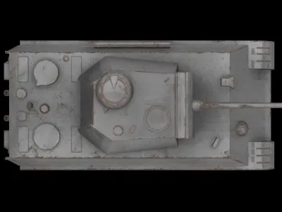 Panther Tank Low-poly 3D model purchase