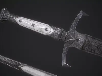 Dagger Melee Weapon Low-poly 3D model