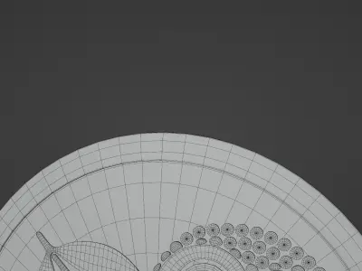 Ancient Greek City State Shield - Athens 3D model