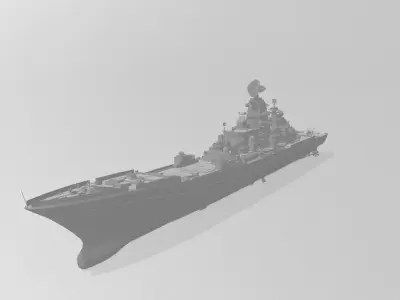 Maritime Fleet of the Russian Federation Kirov class cruiser 3D print model