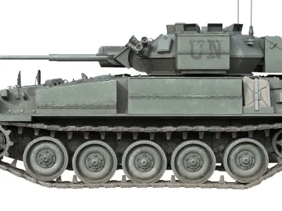 Scimitar FV 107 CVR Tank Low-poly 3D model