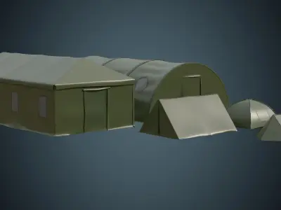 Tent Collection 1 Basic 3D model