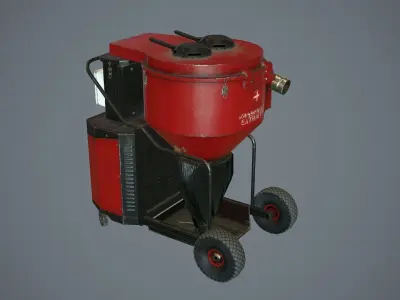 Industrial vacuum cleaner GameReady Low-poly 3D model