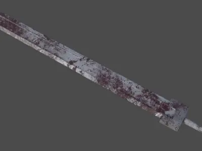 Guts sword from Berserk Low-poly 3D model buy