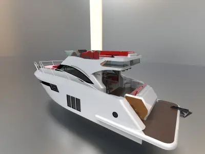 Yacht Boat 3D model