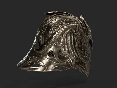 Krypton Helmet Low-poly 3D model