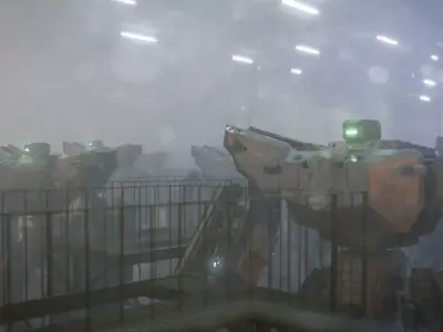 Mech Hangar VFX Low-poly 3D model